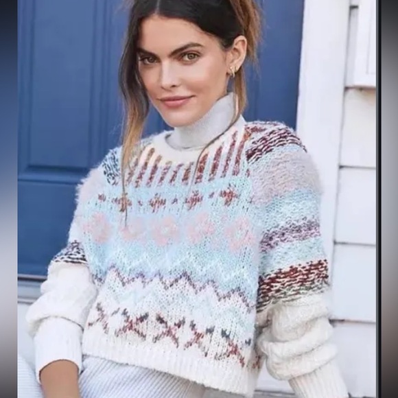 Anthropologie Daily Practice Cropped Sweater Size M/L - Picture 4 of 5